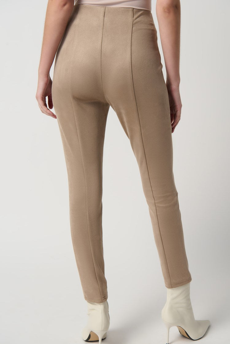 SCUBA SUEDE LEGGINGS WITH KNEE CUTS