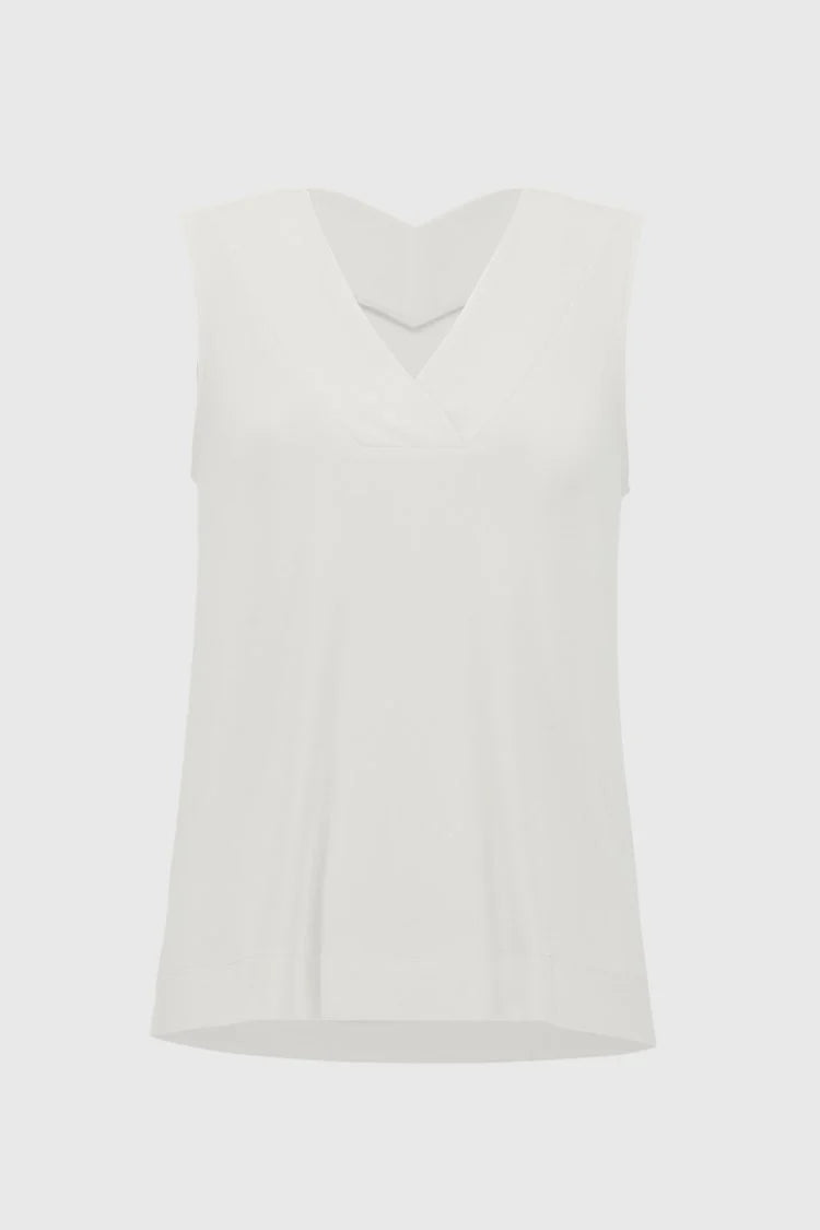 SILKY KNIT SLEEVELESS TOP