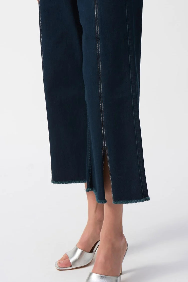 RHINESTONE CULOTTE JEAN