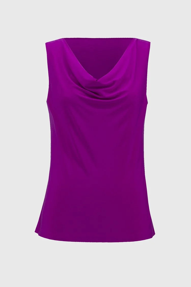 SILKY KNIT COWL NECK CAMISOLE