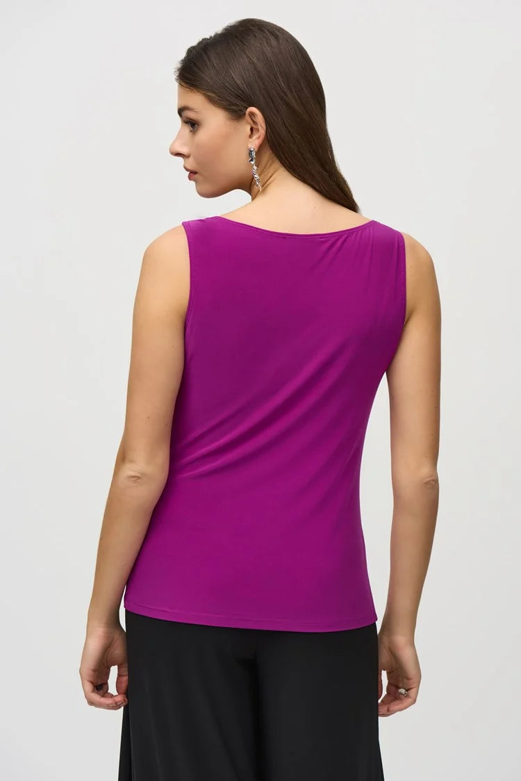 SILKY KNIT COWL NECK CAMISOLE