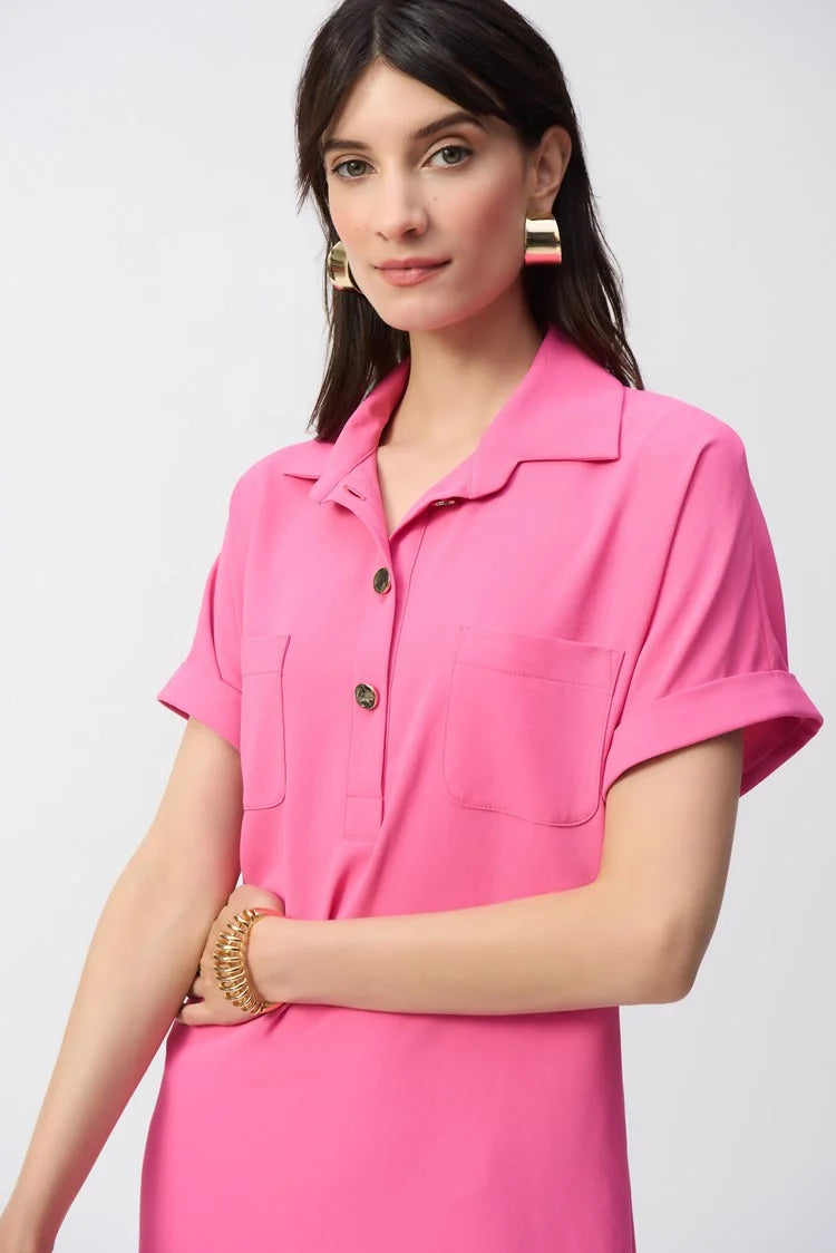 WOVEN SHIRT DRESS