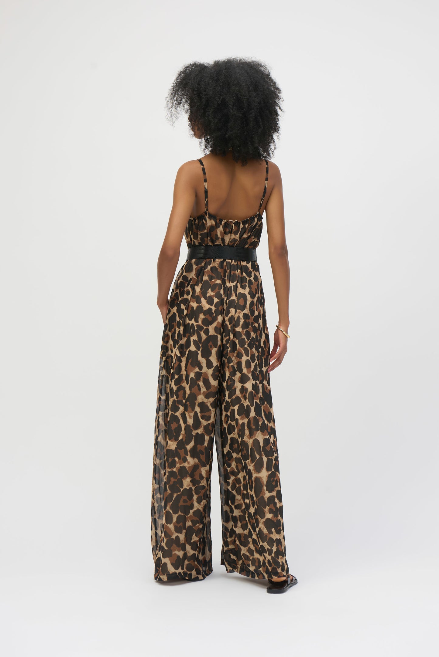 CHIFFON ANIMAL PRINT JUMPSUIT