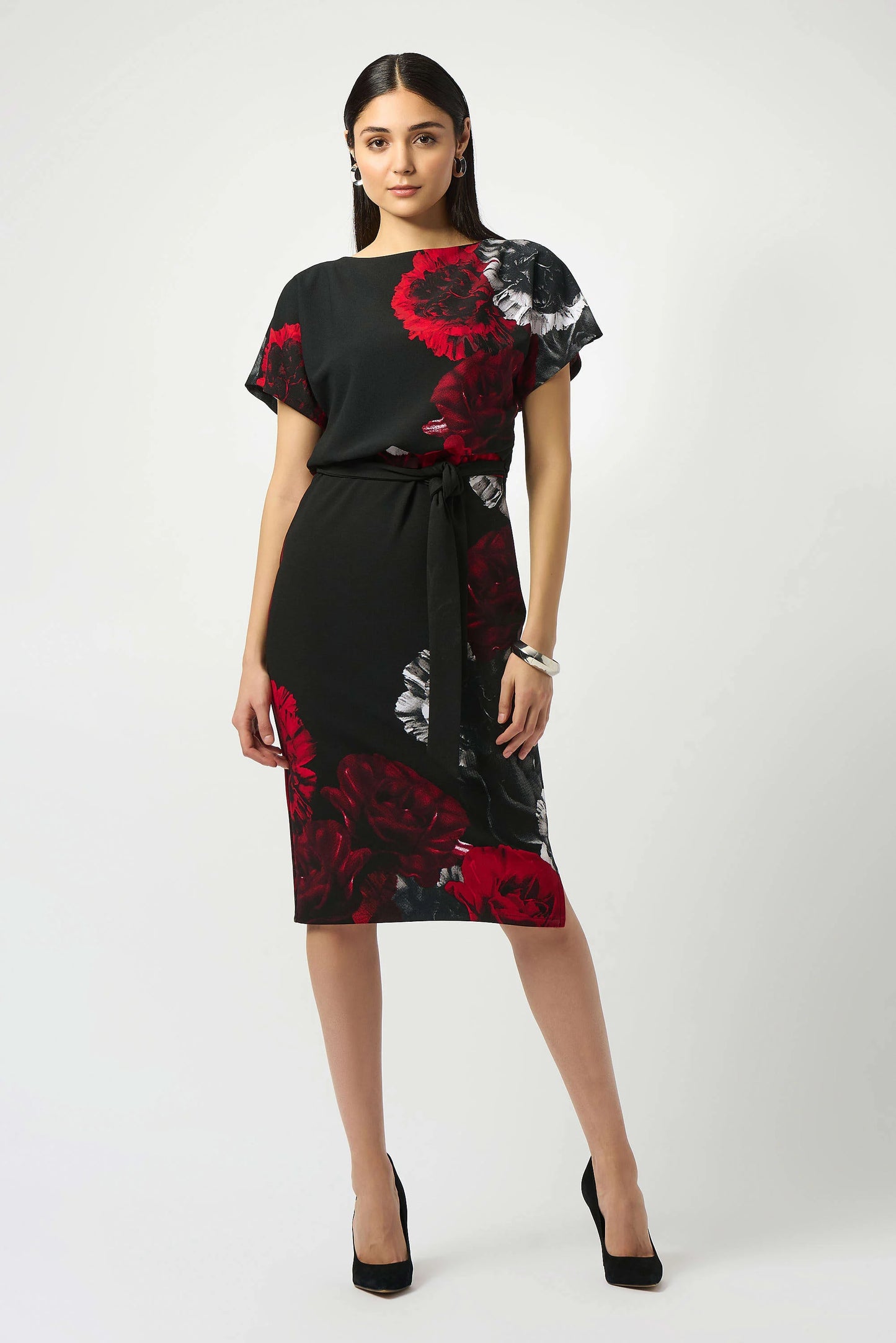 CREPE FLORAL DRESS