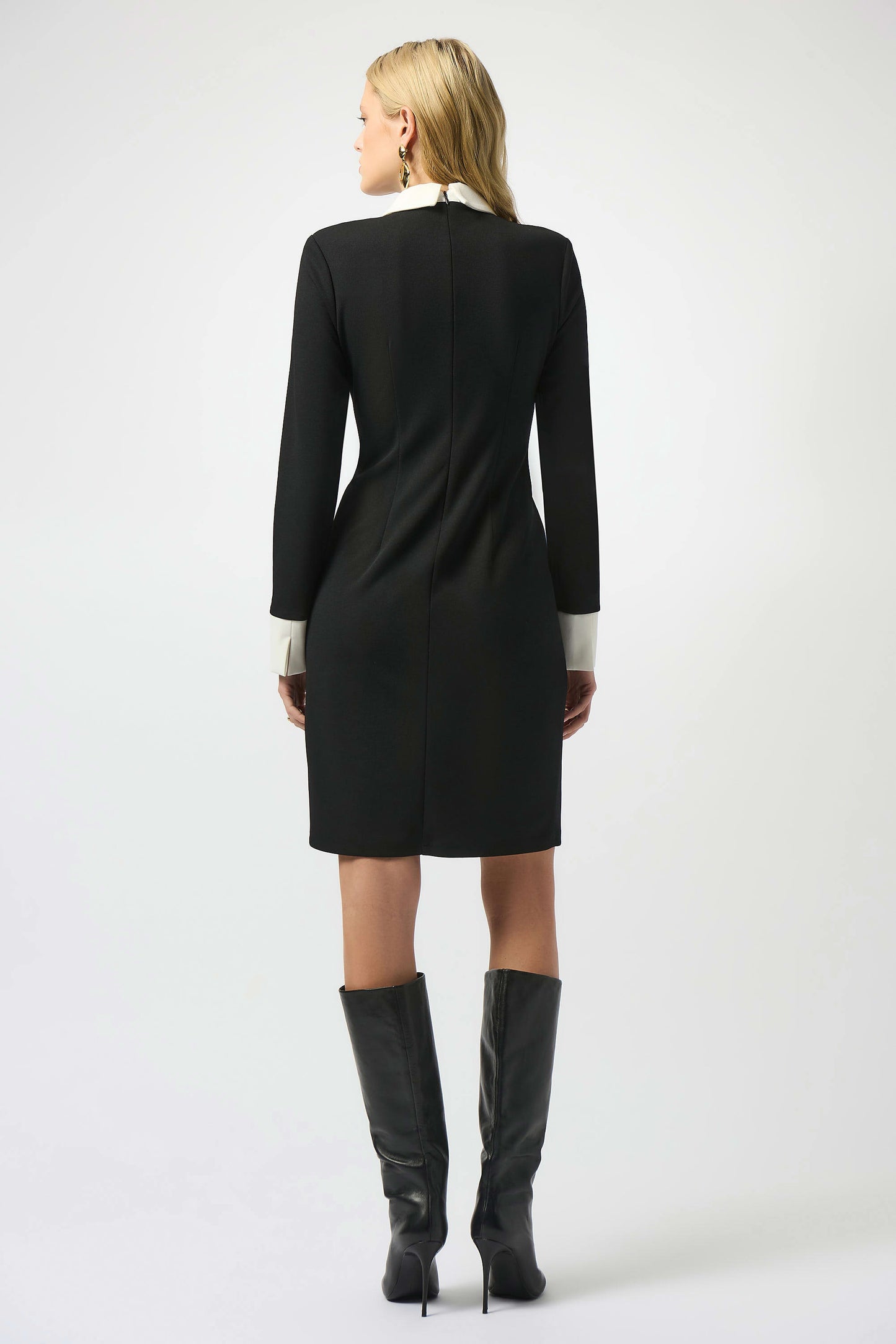 CREPE COLOR BLOCK DRESS
