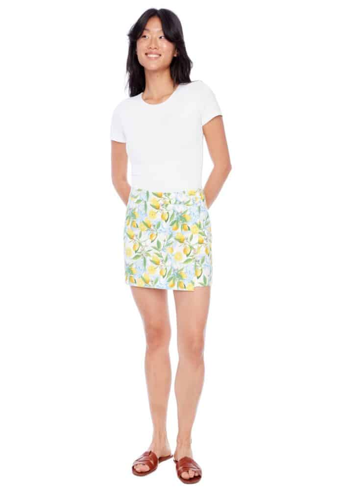 LEMON PRINT SKORT