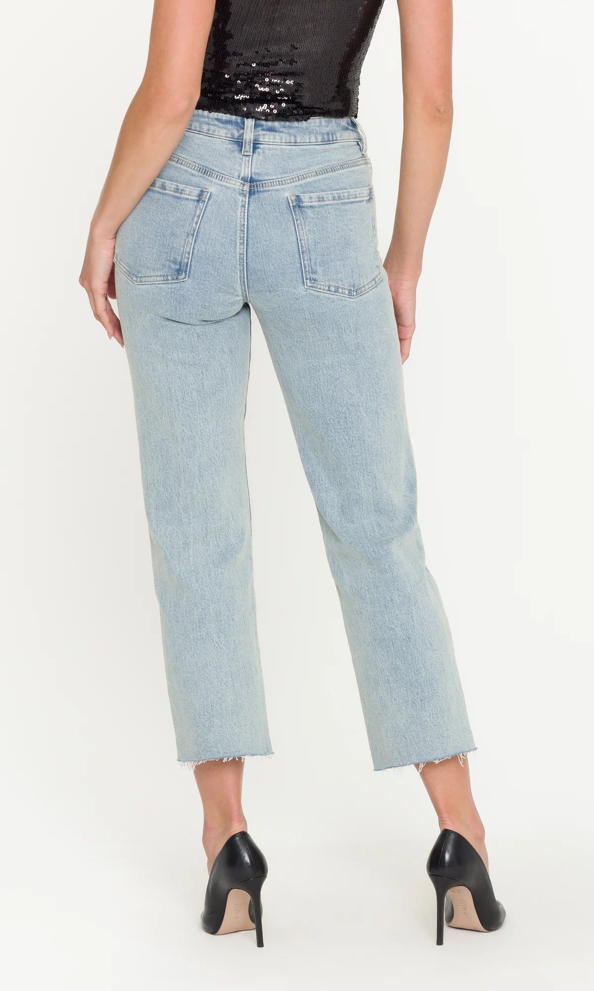 FLORAL SEQUIN JEAN