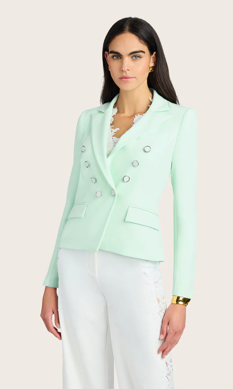 SEAFOAM CREPE BLAZER