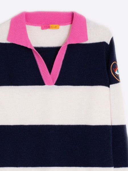 KNIT POLO SWEATER