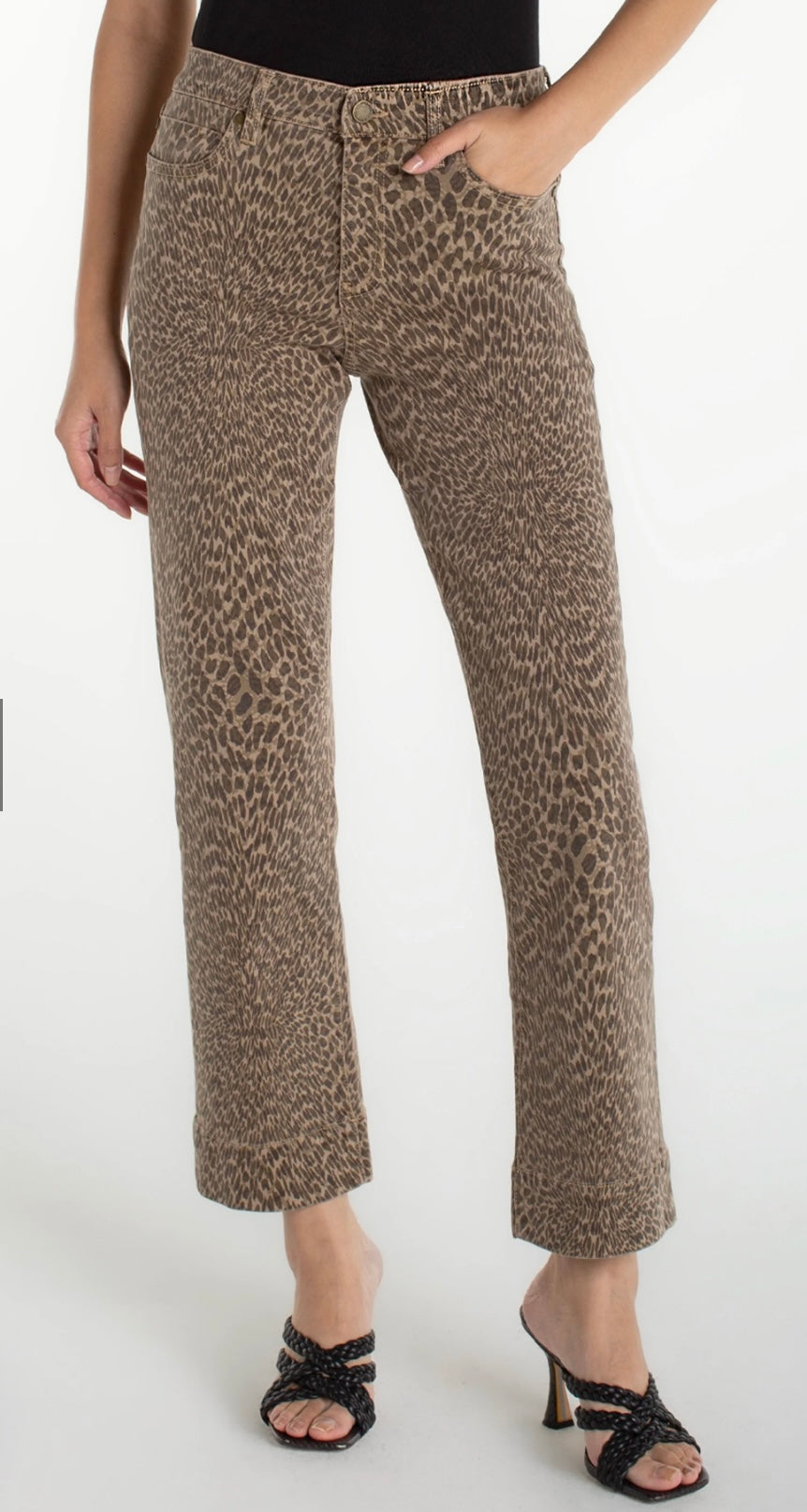 STRAIGHT LEOPARD JEAN