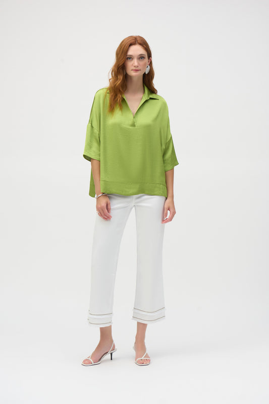 BOXY SATIN TOP