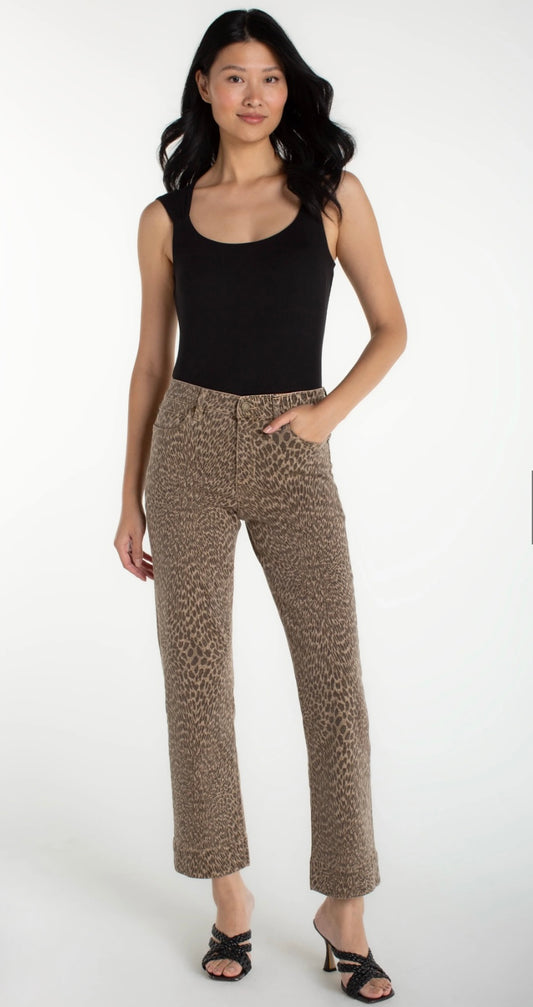 STRAIGHT LEOPARD JEAN