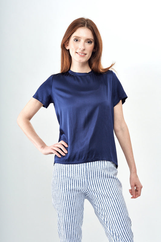 Satin Short Sleeve T-Shirt