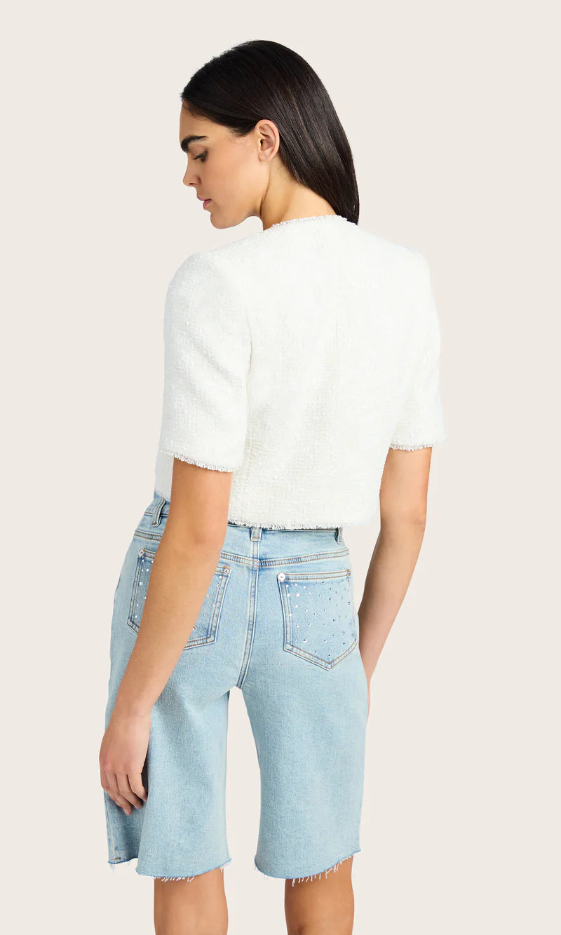 CROP TWEED JACKET