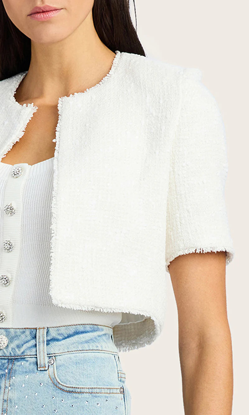 CROP TWEED JACKET